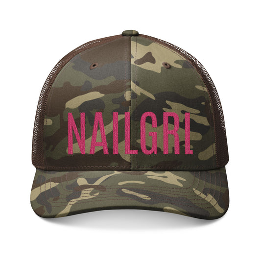 Camouflage Embroidered Trucker Hat